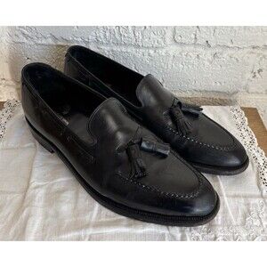 Johnston & Murphy Crown  Aristocraft  Black Leather Tassel Loafers Men 11.5 B